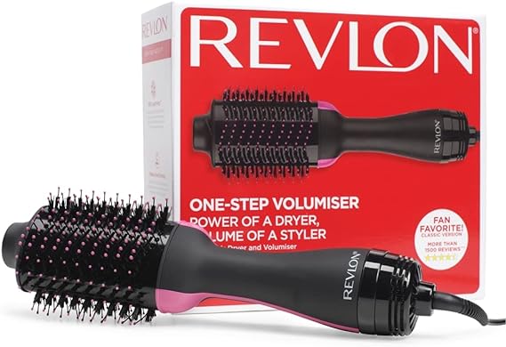 Cepillo alisador Revlon-Salon-One-Step-Secador-voluminizador-One-Step-tecnologia-IONICA-y-CERAMICA-media-melena-cabello-largo-RVDR5222